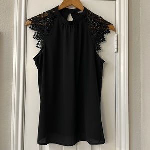 lace detail blouse